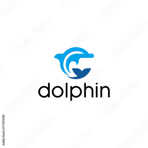 creative modern dolphin abstract vector illustration. futuristic, minimalist and sophisticated
