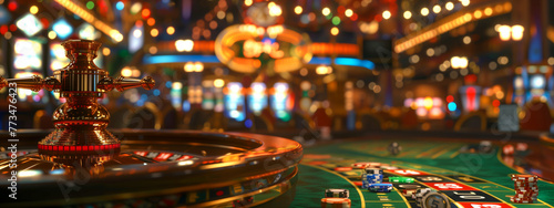 casino roulette background and banner