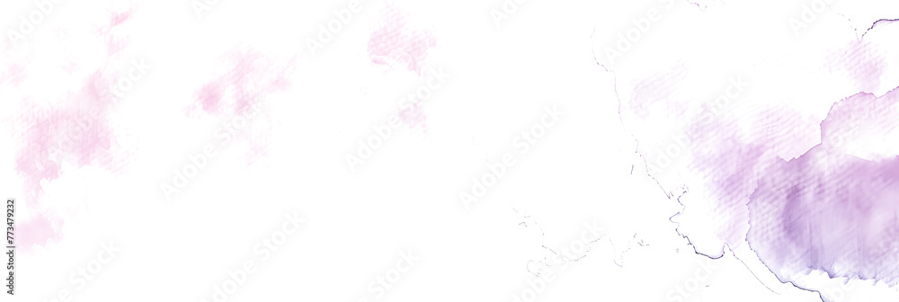 Pink and purple watercolor wash background on transparent background.