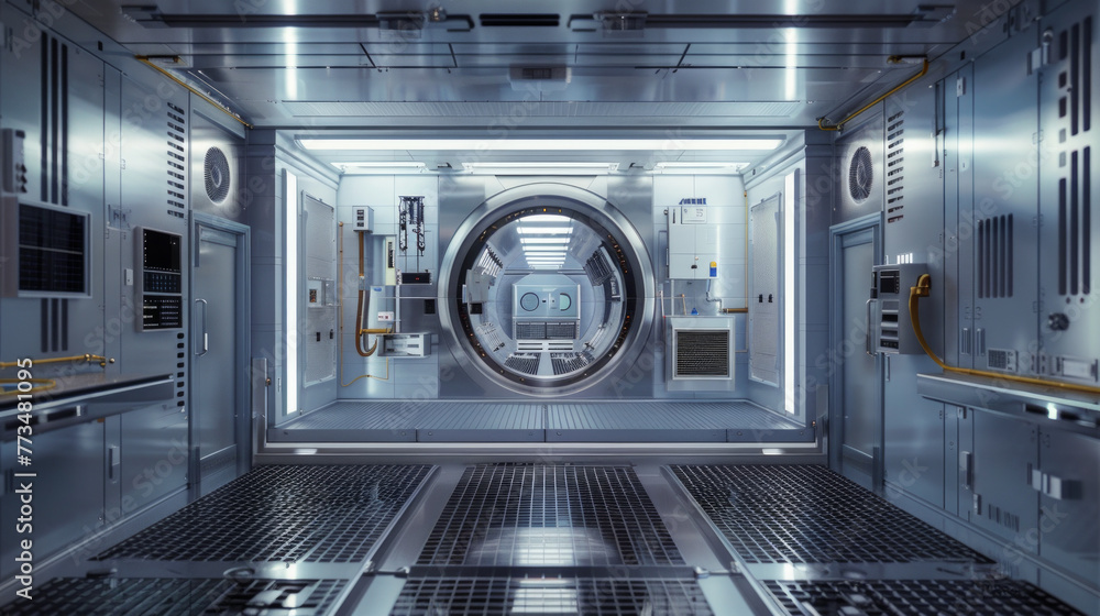 A state-of-the-art climate-controlled chamber, simulating extreme ...
