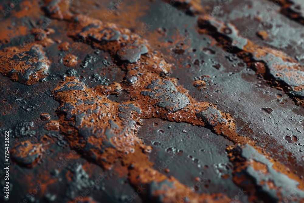 Detailed view of a rusted metal surface, perfect for industrial design projects Detailed view of a rusted metal surface, perfect for industrial design projects