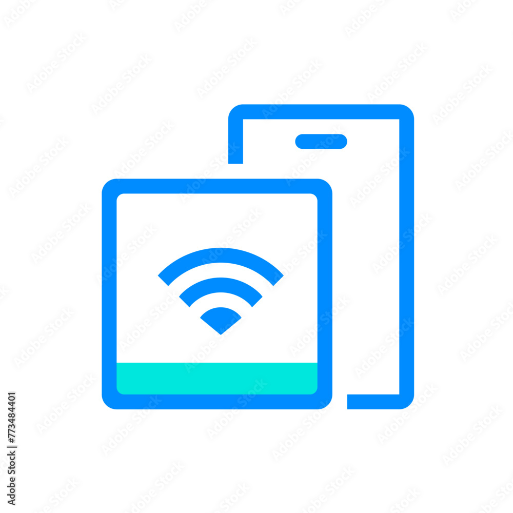 E-commerce mall blue colored icon pack E-commerce mall blue colored icon pack