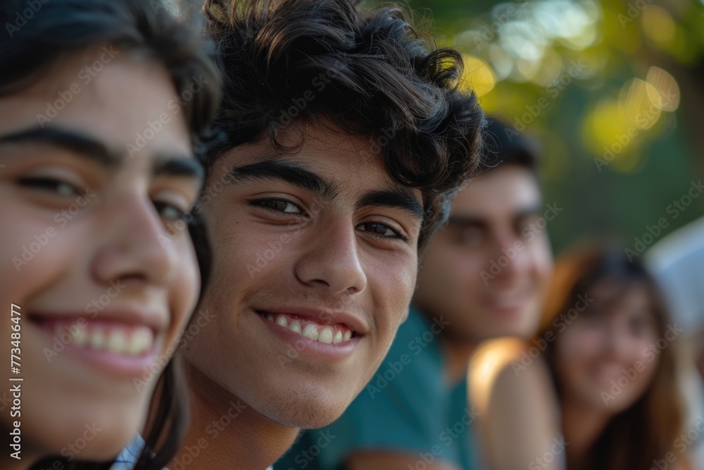 A group of young people sitting together, suitable for social media posts or blog articles A group of young people sitting together, suitable for social media posts or blog articles