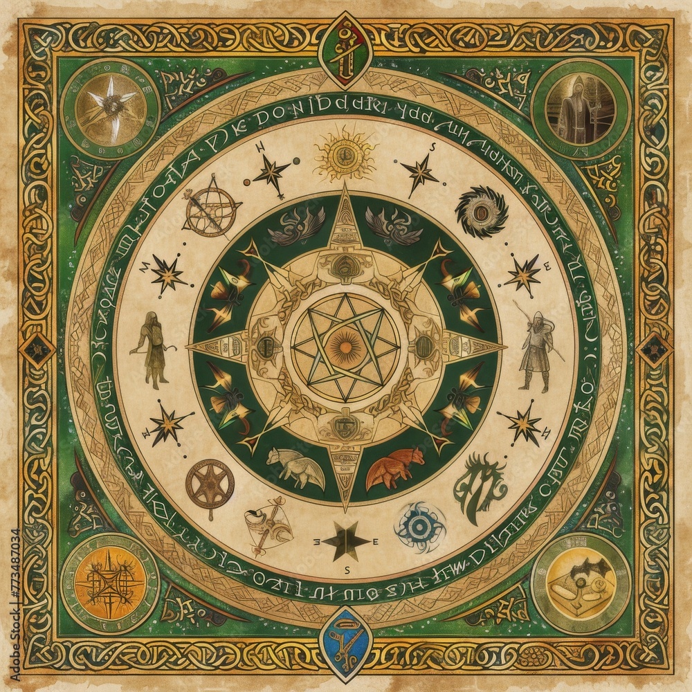 Intricate, ancient, Celtic, knot, symbol