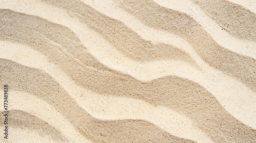 Top view of a sandy beach with clear sand texture. Good for mockups and ads.