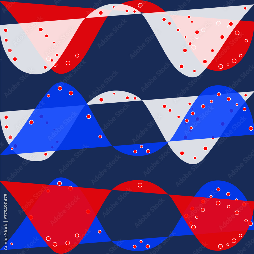 Fototapeta premium REdWhiteBlue4