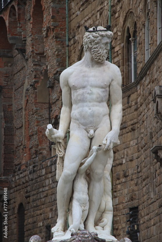 statue in Florence in Italy 