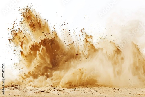 A person riding a dirt bike in the sand. Suitable for outdoor sports and adventure concepts