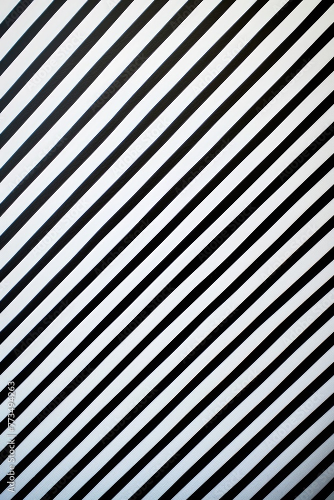 Black and white striped wall with a clock, suitable for interior design projects Black and white striped wall with a clock, suitable for interior design projects