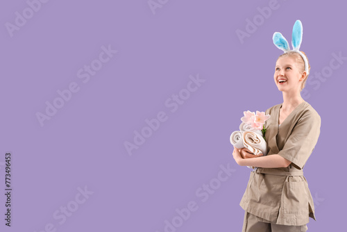 Happy female massage therap...