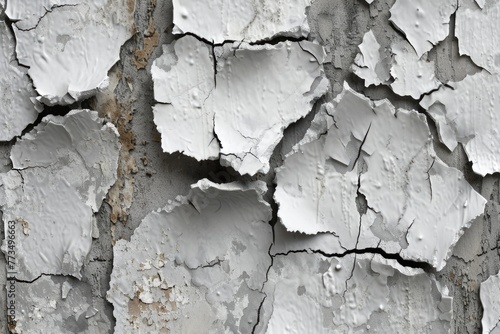 Close up of peeling paint on a wall, suitable for backgrounds and textures