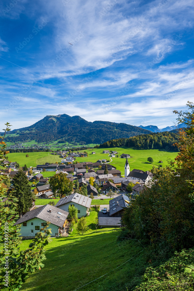 Village of Schwarzenberg in the Bregenzerwald, State of Vorarlberg, Austria Village of Schwarzenberg in the Bregenzerwald, State of Vorarlberg, Austria