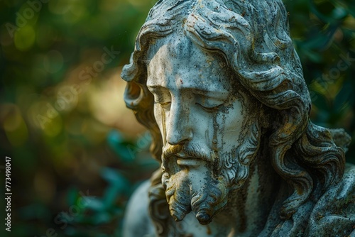 Close Up of Jesus Statue