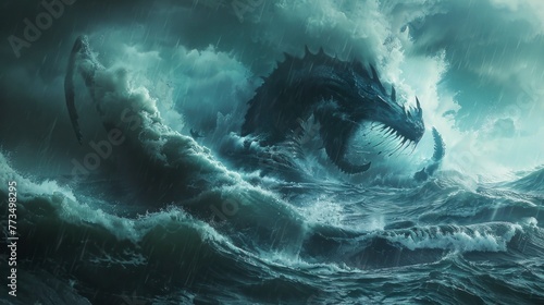 leviathan in the middle of the sea