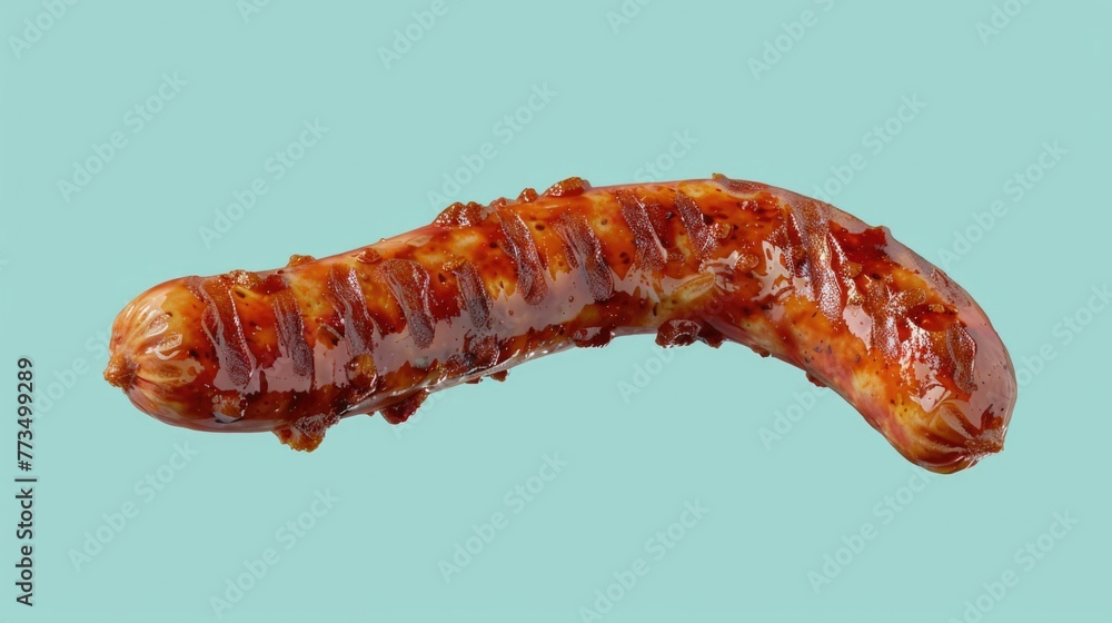 A mouth-watering hot dog topped with ketchup. Perfect for food-related projects A mouth-watering hot dog topped with ketchup. Perfect for food-related projects