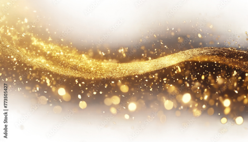 glitter trail confetti shine sparks Gold Golden glowing comet tail glittering particles sparkling shimmer light wave. magic glistering wave particle