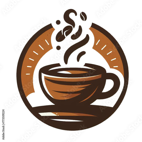 Coffee cup logo design 