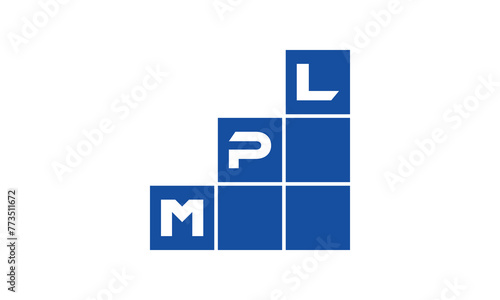 MPL initial letter financial logo design vector template. economics, growth, meter, range, profit, loan, graph, finance, benefits, economic, increase, arrow up, grade, grew up, topper, company, scale
