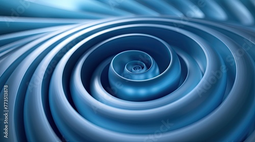 An intricate blue whirlpool texture suggests motion and fluidity