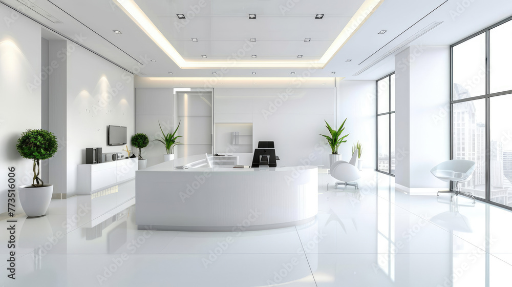 Bright Office Space, Modern Interiors for Productive Work Environment Bright Office Space, Modern Interiors for Productive Work Environment