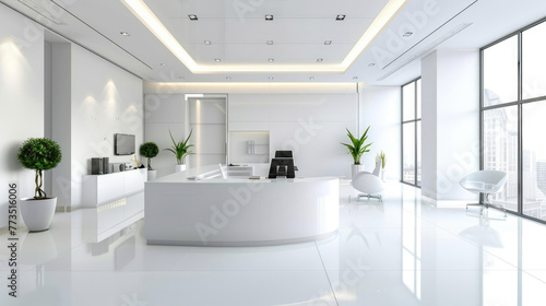 Bright Office Space, Modern Interiors for Productive Work Environment © Thanos