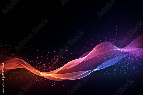 abstract background with waves