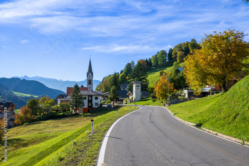 Village of Laterns in the Laternsertal, State of Vorarlberg, Austria Village of Laterns in the Laternsertal, State of Vorarlberg, Austria