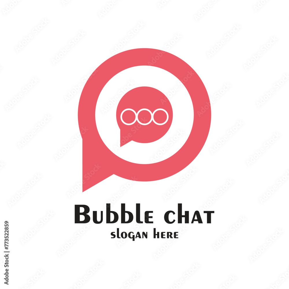 Bubble logo design simple concept Premium Vector Bubble logo design simple concept Premium Vector
