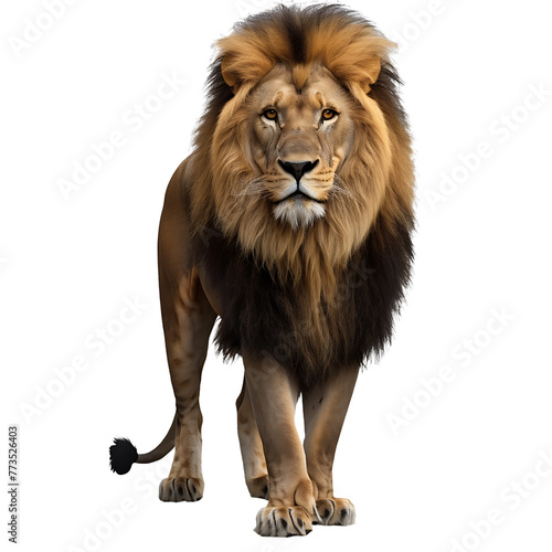 lion isolated on transparent background 