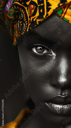 Portrait of a beauitful african woman photo