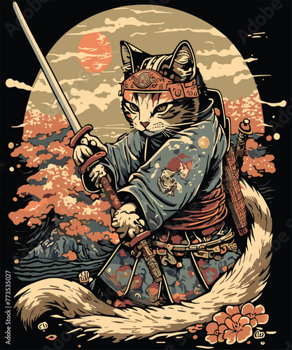 Vintage Retro Kitten Lover Cat Lover Cute Japanese