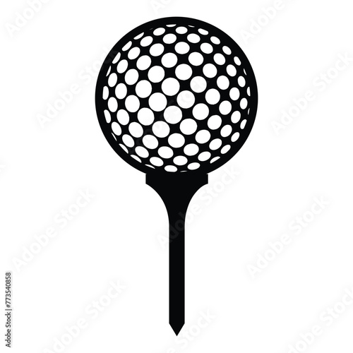 golf ball on tee