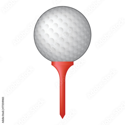 golf ball on tee