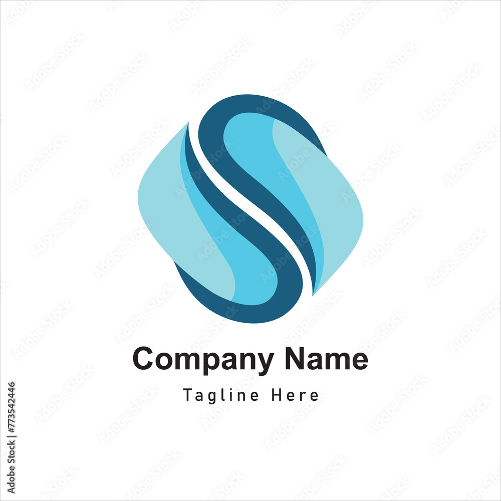 flat gradient s logo design icon flat gradient s logo design icon