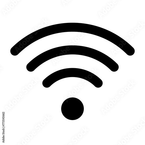 wifi signal full interface user program vector icon