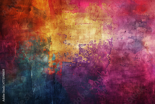 Background of an abstract colorful grunge painting.