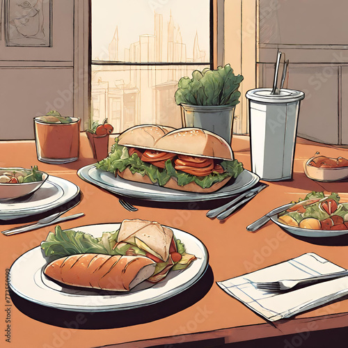 breakfast on the table