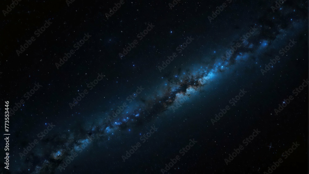 Fototapeta premium Milky Way galaxy stretching across the night sky
