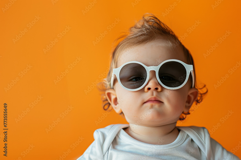 toddler influencer on bright background on summer time toddler influencer on bright background on summer time