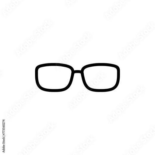 Glasses icon vector isolated on white background. Stylish Eyeglasses. Glasses vector. Optical concept