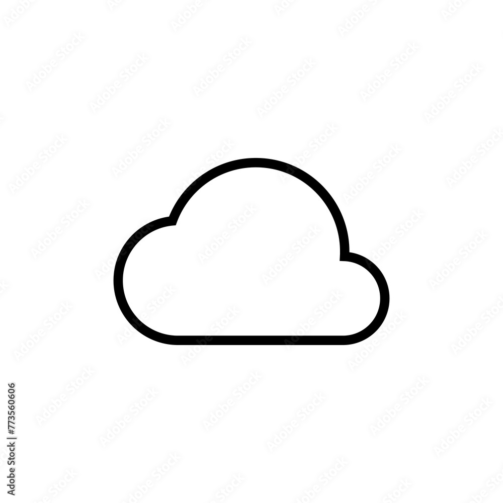 Cloud icon vector isolated on white background. cloud computing icon Cloud icon vector isolated on white background. cloud computing icon