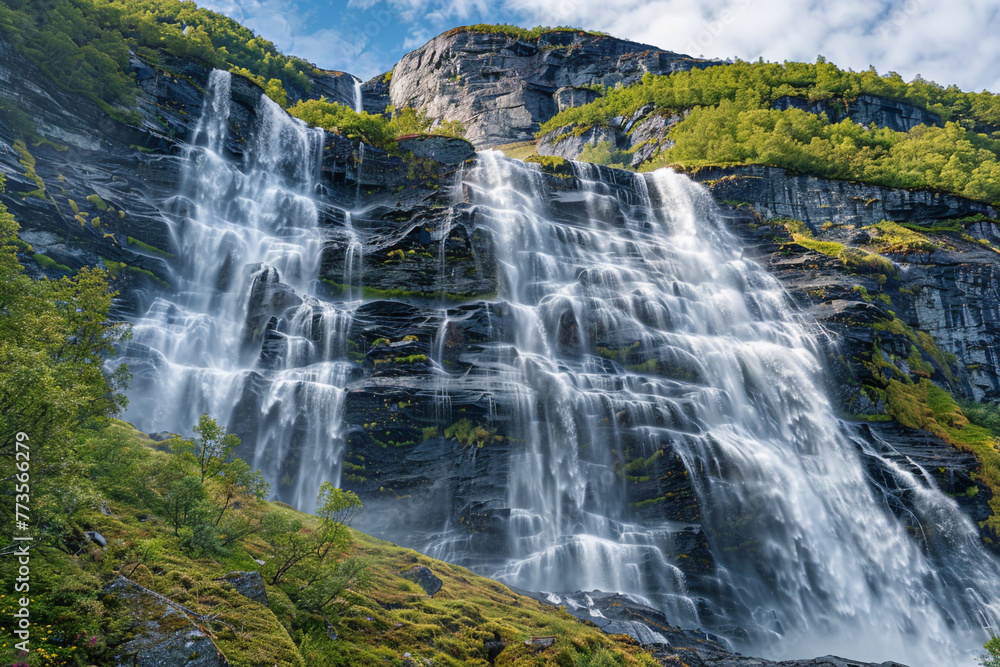 Espelandsfos, Odde (i.e. Odda), Hardanger Fjord, Norway