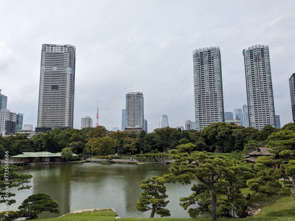 hama-rikyu gardens, these former imperial and shogunate gardens are a lesser-known oasis in the middle of the metropolis