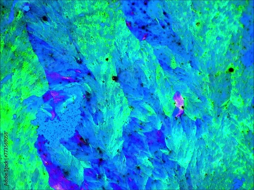 Acetaminophen Time Lapse under the microscope, using polarized light.