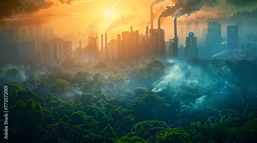 Using technology of renewable resources to reduce pollution and carbon emissions is the future of environmental, Generative AI 