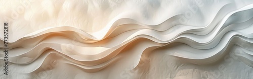 Pastel Wave Papercut Background for Business or Presentation Design