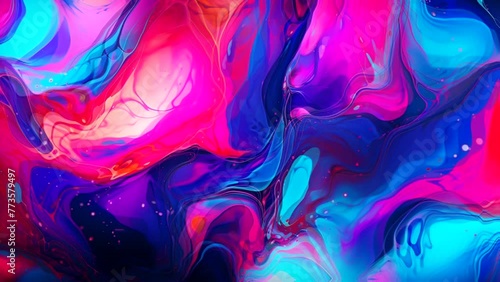 Gradient fabric in pastel colors, liquid glass collected in layers, moves and shimmers on a light background. Abstract animation of rainbow hue flower shaped fabric, 3D futuristic motion design 4K photo