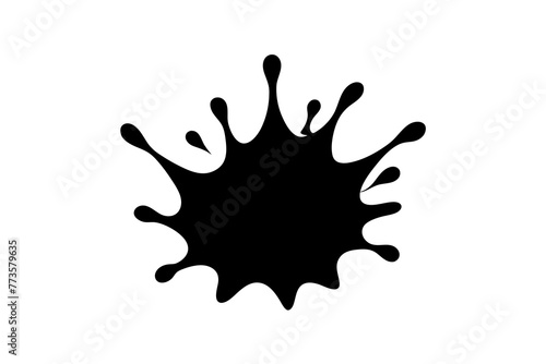 splash silhouette vector illustration
