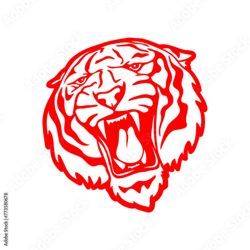 tiger head vector logo for zoo company, for tattoo and so on. Thank You :)