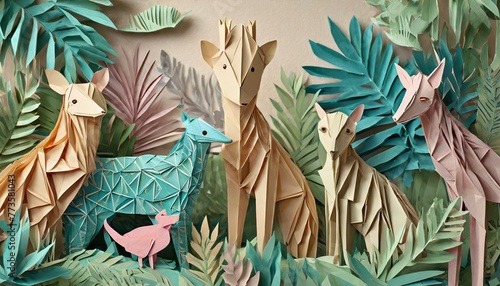 animales origami photo
